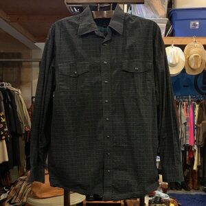 Panhandle Western Dark Green Pearl Snap Shirt